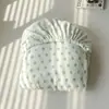 Sábana Bajera Individual Acolchada de Terciopelo con Lunares Tallados de Leche Invierno Simple y Fresca Cubre Colchón para Dormitorio