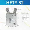Cilindro Neumático de Dedo Tipo Y HFY10/HFTY16/20/25/32/6 puntos de Apertura y Cierre Pinza Neumática Manipulador de Pinza Pequeña
