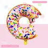 Balões de Folha de Alumínio Decoração Festa de Reis Magos Série Doces Desenho Animado Fofo Donut