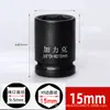 Soquete Pneumático Curto 3/8 Chave Elétrica Pistola de Ar Soquete Reforçado Cabeça Sextavada Interface 10mm