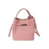 Bolso Kelly Sencillo con Patrón de Lichi para Mujer 2026 Nuevo Bolso Cubo Versátil de Cuero Suave con un Toque de Lujo, Bolso de Mano y Bolso Cruzado
