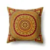 Suministro transfronterizo funda de almohada de poliéster estilo bohemio patrón de mandala funda de almohada ropa suave para el hogar