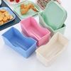 Prato para Cuspir Ossos Profundo Estilo Japonês Trigo Louça Prato Quadrado Prato Doméstico Prato de Frutas Plástico Lanche Frutas Secas Lanche Prato para Lanches