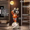 Lujo Ligero Astronauta Spaceman Conejo Decoración de Piso Gabinete de TV Sofá Decoraciones Grandes Regalo para Casa Nueva
