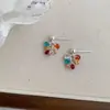 Pendientes de cuentas Chocho/Coloridos Neón Estilo Fresco Diseño Retro Único Nicho Pendientes de Primavera y Verano