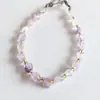 Pulseira de Cristal de Forma Irregular Natural, Fragmentos de Cristal Irregulares, Transparente, Pulseira Feminina, Pulseira Feminina, Atacado de Joias