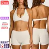 Top Fitness Costas Cruzadas com Gola Halter para Mulheres, Absorvente de Suor, Secagem Rápida, Top Esportivo para Corrida, Emagrecimento e Modelagem, Lindo Top Fitness Costas Cruzadas