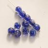Cuentas sueltas de 10 mm con agujero recto, esmaltadas en colores arenas luminosas transparentes, para hacer pulseras de mano, joyería y colgantes, venta al por mayor