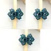 Pinza para el pelo pequeña de mariposa mate vintage coreana de Dongdaemun con pedrería checa importada, accesorio versátil para coleta