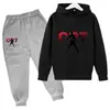 Comercio Exterior Primavera y Otoño Ropa para Niños Sudadera con Estampado de Letras CR7 Conjunto de Pantalones Ropa Deportiva Casual para Niños de Edad Media de 3 a 13 Años