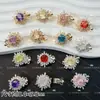 Pulsera Brazalete Collar Joyería de Copo de Nieve con Cierre de Cuentas DIY Corte Rosa Milenio Zirconia