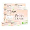 Papel de Tejido Jierou Sin Aroma Tres Capas 100 Piezas Servilleta Doméstica Papel Higiénico Pañuelo Facial Asequible Venta al por Mayor