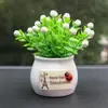 Adornos para coche, flores artificiales, frutas auspiciosas, plantas decorativas para coche, macetas creativas, perfumes, accesorios de aromaterapia