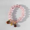 Pulsera de esmalte color gris incienso luminoso con pan de oro Pulsera método antiguo de Zibo para hombres y mujeres bestia devoradora de oro cuentas de esmalte de colores multicolores Duobao al por mayor