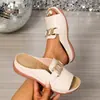 Nuevo Modelo Primavera 2026: Sandalias de Metal Casuales, Cómodas, Modernas y Sencillas con Punta Abierta para Mujer, Talla Única