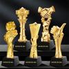 Troféu de resina letras criativas personalizadas excelente equipe prêmio vendas reunião anual reconhecimento glorioso lembrança de aposentadoria