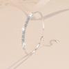 Pulsera de plata esterlina S925 pulsera ajuste de palabra personalidad joyería de moda al por mayor en vivo transfronterizo pulsera de moissanita mujeres