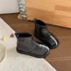 Novas Botas Infantis Outono/Inverno 2026: Botas Martin e Botas Curtas com Forro de Fleece para Meninos e Meninas, Sapatos de Bebê