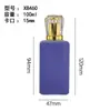 Processamento Personalizado de Frasco de Perfume com Flocagem, Frasco de Vidro Pequeno de 50ml para Sub-envase de Perfume, Frasco Vazio com Spray, Fabricante de Frascos, Tampa