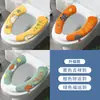 Cojín para asiento de inodoro pegatina de inodoro para el hogar almohadilla adhesiva para asiento de inodoro cubierta de inodoro impermeable universal para las cuatro estaciones anillo de inodoro