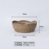 Maceta pastoral tejida a mano de paja para plantas de flores, cesta de almacenamiento para plantas verdes, accesorios fotográficos creativos, posado fotogénico