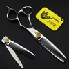 Tesouras de Cabeleireiro Rben Yandou, Tesouras de Corte de Cabelo, Tesouras Planas, Tesouras para Franja, Tesouras Desbastadoras, Conjunto de 6 Peças de Tesouras