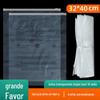 Saco de embalagem para suéter de roupa Saco de armazenamento de PE com zíper Saco plástico transparente 10 seda Mensagem de aviso Saco com fecho zip 32 * 40cm