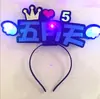 Concerto do Dia do Trabalhador Bastão Fluorescente Linha Deve Ajudar Aro de Cabeça Conjunto de Grampos Luminosos Lanterna Flash Sinalizador Lanterna de Mão logo Feito