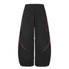 Traje esportivo casual masculino para primavera e outono com corte tridimensional, color blocking, jaqueta de gola semi-alta e calça pantalona solta
