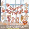 Cenário de Decoração de Aniversário Balões Cerimônia de Maioridade Meninos Meninas Parede de Fundo Props Digitais de Festa Atmosfera de Alto Padrão