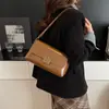 Bolso Cuadrado Pequeño Estilo Retro Simple Moda 2025 Nueva Tendencia Bolso de Axila de Moda Textura de Alta Calidad Bolso Bandolera de Un Solo Hombro