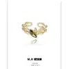 Anillo de Nudo de Bambú de Doble Capa Moderno y Fresco para Mujer, Estilo Chino, Lujo Ligero, Diseño de Nicho, Anillo de Dedo Índice de Gama Alta, Anillo de Dedo del Pie al por Mayor