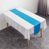 Estilo Nórdico Senso Avançado Vermelho Hotel Casamento Toalha de Mesa Decorativa Poliéster Cetim Mesa de Café Mesa Mat Caminho de Mesa Cetim