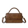 Design de Nicho 2023 Outono e Inverno Nova Bolsa Vintage de Ombro Transversal Portátil para Mulheres Moderna Versátil Bolsa Quadrada Pequena Atacado Cabelo