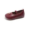 Zapatos de Princesa para Niñas 2026 Nuevo Estilo Primavera y Otoño Zapatos Individuales para Niñas Suela Suave Zapatos de Cuero Zapatos Poco Profundos Mary Jane con Perlas para Niños