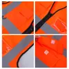Chaleco de Seguridad Reflectante de Alta Visibilidad Xinma para Tráfico, Construcción y Saneamiento, Fluorescente Multibolsillo al por Mayor