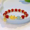 Pulsera de estilo chino de otoño limitada historia de flores alto valor de color cambio de color pulsera femenina menos pulsera de bosque joyería de esmalte coloreado al por mayor