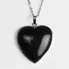 Collar Colgante de Ágata Turquesa Cristalino con Borde Plateado en Forma de Corazón Exportación Transfronteriza Joyería al por Mayor Amazon Ebay