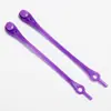 Auto-produzido e auto-vendido TikTok cor tie-free Silicone elástico preguiçoso cadarços adulto crianças cabeça redonda elástico sem renda