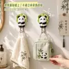 Folha de Lótus Pequeno Panda Gancho Adesivo Forte Sem Furos Gancho Adesivo Suporta Peso Cabide de Roupa Chapéu Cozinha Banheiro Banheiro