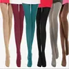Meia-calça primavera e outono/espessada 120D cor doce veludo meia-calça feminina modeladora de pernas meias base atacado