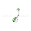 Piercings de Umbigo Coloridos com Pedras de Diamante Transfronteiriços, Piercings de Umbigo de Aço Inoxidável, Joias para Body Piercing, Diamantes Prensados de Zircônia, Designs Coloridos Deslumbrantes com Diamantes Completos