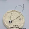 Colar de Borboleta Amor com Letras Pretas Aço Titânio Sem Cor Hip-hop Unissex Acessórios de Nicho Corrente de Lã