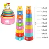 Vasos Apilables de Colores Transfronterizos para Niños, Reconocimiento de Colores, Barco Apilable, Juguete Educativo Acuático para Bebés, para Usar Manos y Mente