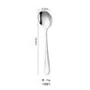 Cuchillo y Tenedor Cuchara de Acero Inoxidable al por Mayor Cuchara de Mesa para el Hogar Cuchillo y Tenedor para Filete Estilo Occidental Cuchara para Postre Café Tenedor para Fruta Vajilla