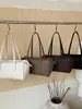Bolso Bandolera Minimalista Transfronterizo de Cuero con Textura Color Sólido, Bolso de Hombro Delgado Versátil de Cuero Suave Gran Capacidad para Mujer