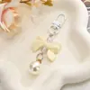 Colgante Macaron de Lazo de Moda Llavero para Teléfono de Corbata de Moño Accesorio para Bolsa de Auriculares Equipaje Ropa Regalo para Estudiante