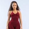 Sutiã Esportivo Dfyne Seamless com Gola Halter Peça Externa Alta Elasticidade Top Fitness Peitoral Feminino Acolchoado Integrado Costas Bonitas Colete de Yoga