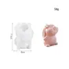Coelho de Orelhas Longas de Páscoa Molde de Cristal DIY Vela de Aromaterapia Resina Gesso Ornamento 3D Molde de Silicone