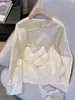 Nova blusa estilo chinês com fivela interna jacquard, nova para primavera, alta qualidade, melhorada, alto padrão, nicho, camisa versátil
